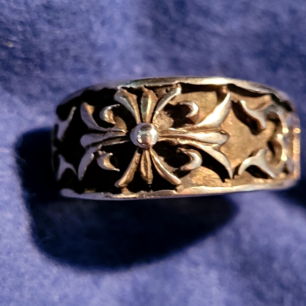 CELTIC CROSS STERLING SILVER HIGHLANDER RING 8 - Picture 2 of 4